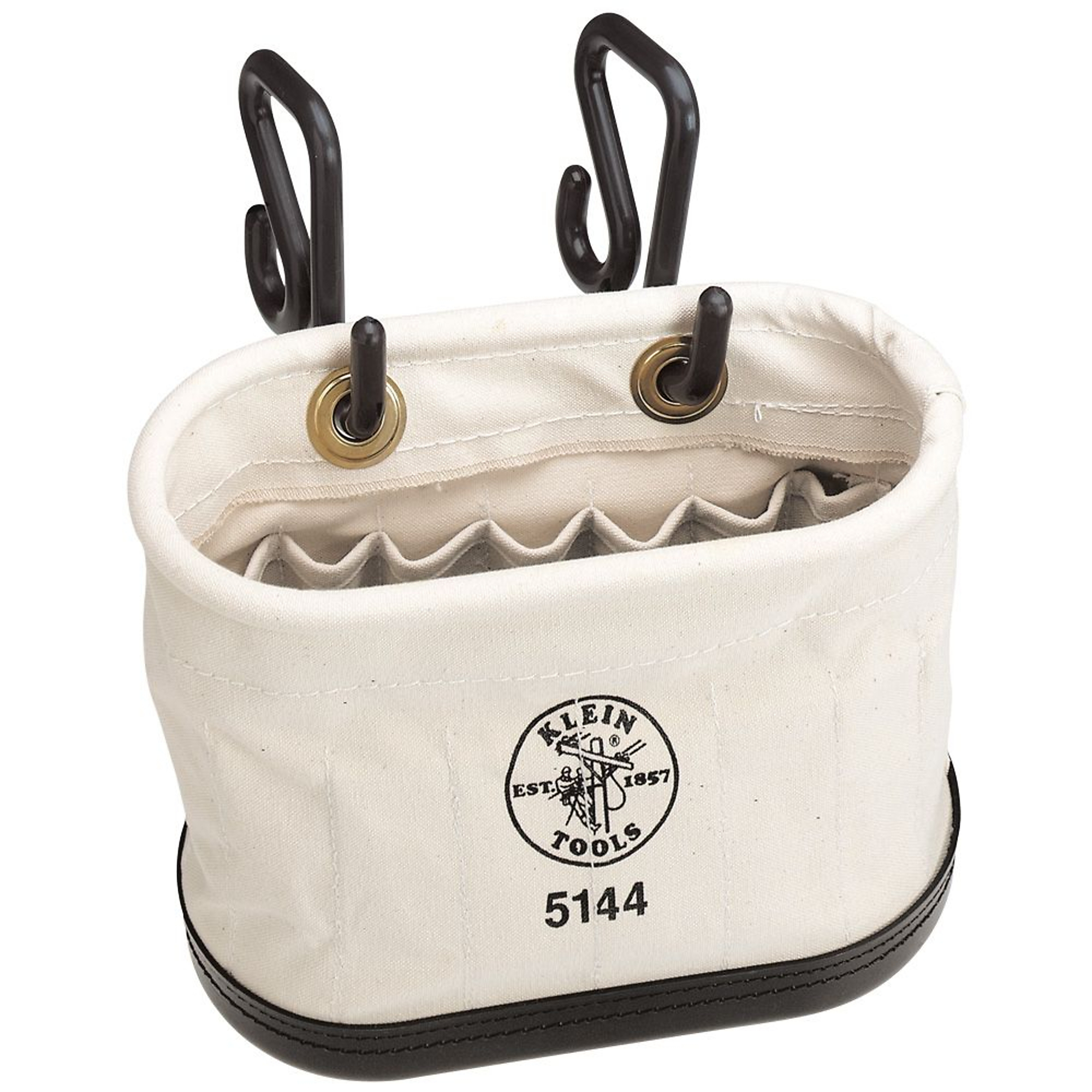 Canvas Bucket, 15-Pocket Aerial Oval Bucket with H, Model# 5144